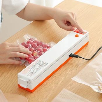 

Vacuum Food Sealer One-button Automatic Food Sealer Machine Food Preservation Packaging for Home Camping Use 110V-220V/50-60Hz