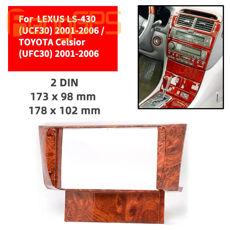11 353 Auto Radio Fascia Panel Fur Toyota Celsior Ufc30 Lexus Ls 430 Ucf 30 Stereo Fascia Dash Cd Trim Installation Kit Vehicle Camera Aliexpress