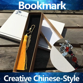 

Bookmark Creative Metal Bookmark Hairpin Bookmark Feather Bookmark Simple Chinese-Style Classical Tassel Bookmark Student