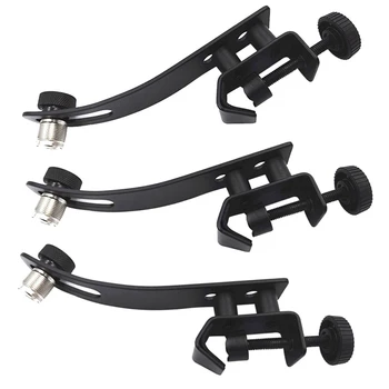 

FFYY-Drum Microphone Anti-Vibration Clip Bracket Bracket Metal Universal Set Clip Can Be Adjusted