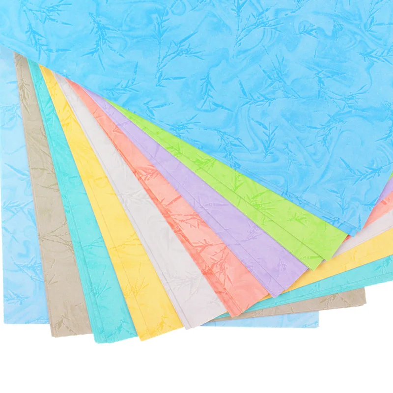 A4 paper 180g Greeting Card Birthday paper DIY album bamboo leaf flat leather binding cover 5 pieces book binding supplies