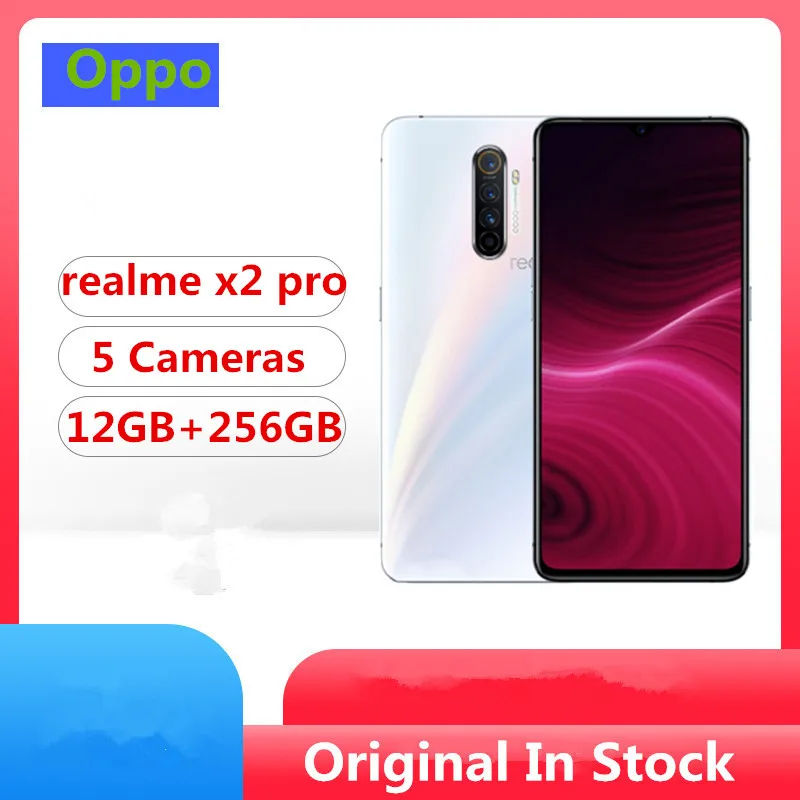 Новая модель Oppo Realme X2 Pro Смартфон Snapdragon 855 Plus Android 9,0 6," 90 Гц 12 Гб ОЗУ 256 Гб ПЗУ 64.0MP 50 Вт Super VOOC