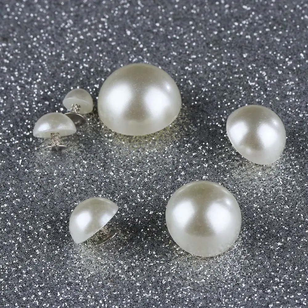 Half Round Pearl Rivets Button for Cloth Pants Hat Bag Shoes Decoration DIY Crafts 30/50pcs metal rivets,belt strap rivets,copper rivets,leather rivets