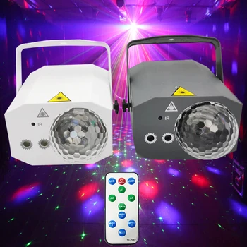

16 Patterns LED Disco Laser Light RGB LED DJ Stage Home Party KTV light Dance Stage Ball Lighting Show with remote control
