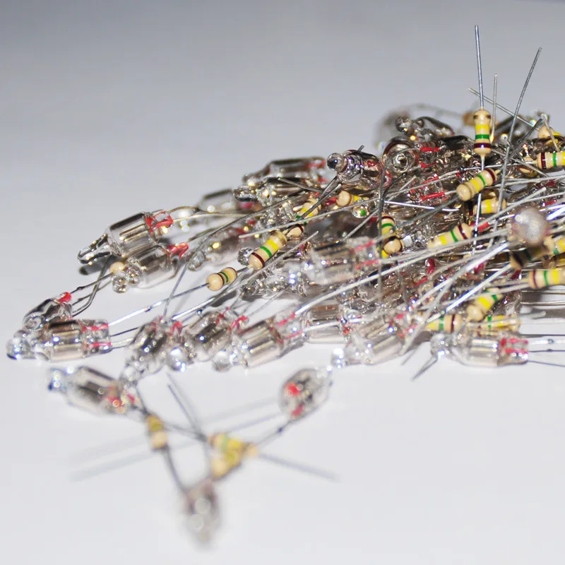 5X13 Red Resistor 200 шт. неоновые лампы Индикатор 4 мм 5 мм 6 мм Красный Зеленый Синий неоновый светильник знак 4X10 5X13 6X13 6X16 сопротивление неоновый светильник Лампада - Цвет: 5X13 Red Resistor
