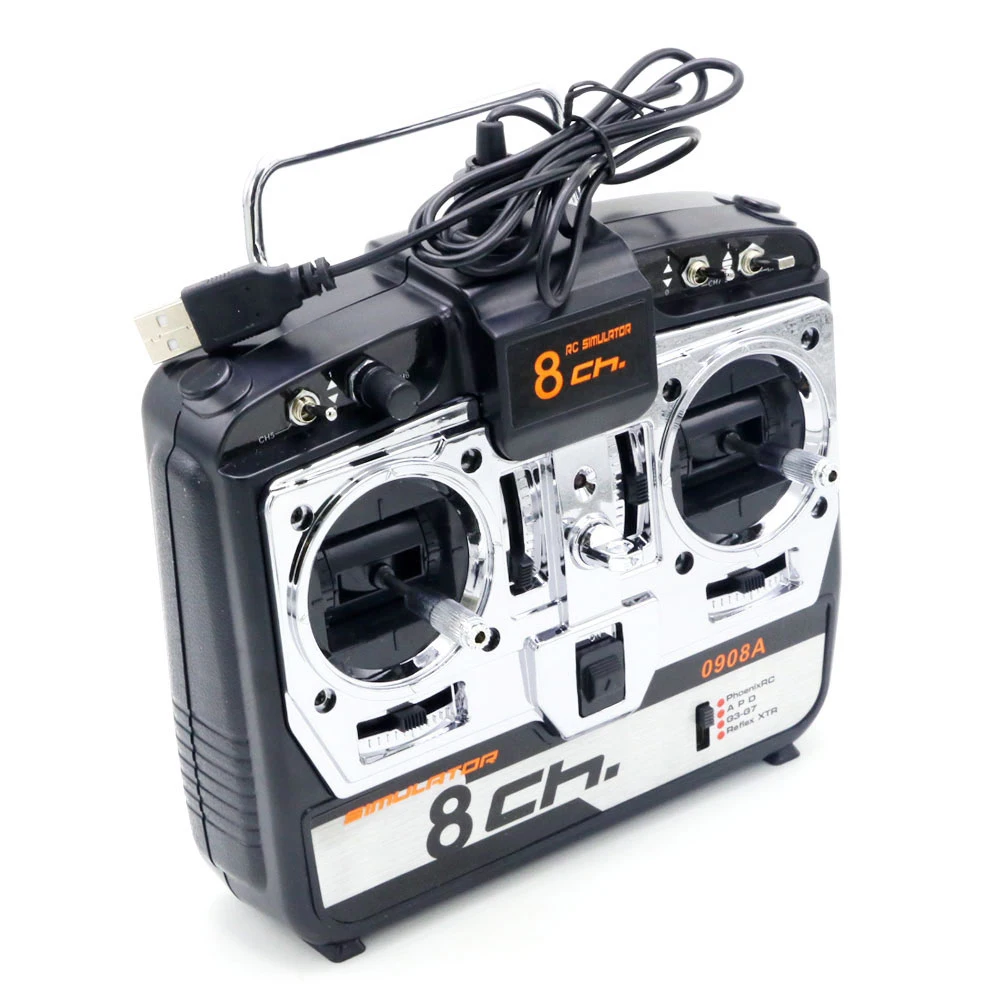 1pcs 8CH 16 in 1 RC Flight Simulator JTL-0908A Support Realflight