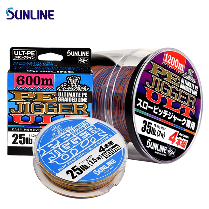 Sunline Pe Jigger Ult 4 Braid Stands Briad Multi Colors 600m ...