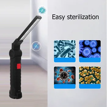 

5 Modes Sterilizer Handheld LED UVC Disinfection Germicidal LED UV Germicidal Disinfection Protection Light LED Flashlight