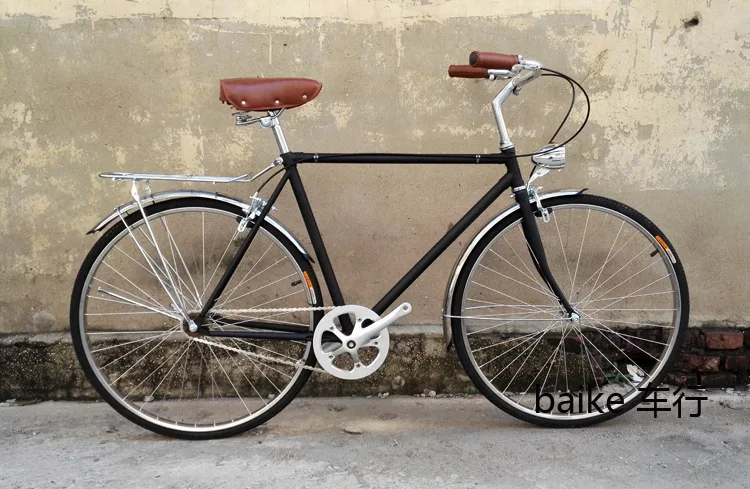 commuter bike 700C wheel road bike Track bicycle single speed vintage Bike frame 48cm 52cm