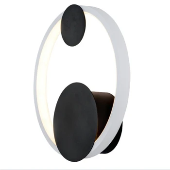 

New Round Led Wall Lamp Nordic Interior Lighting Bedroom Living Room Aisle Wall Lamp Wall Lamp Lighting Fixture