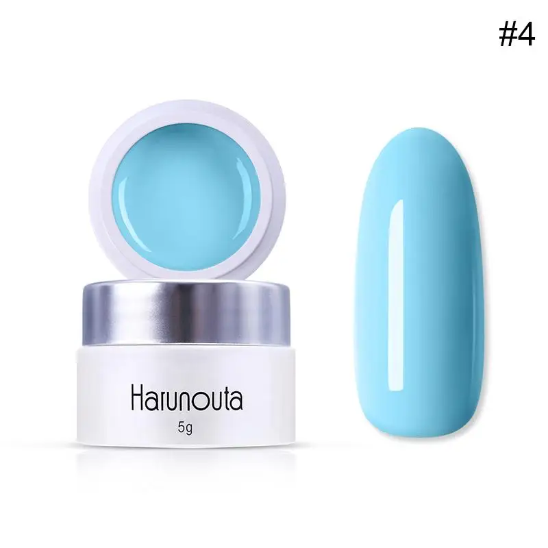 Harunouta, 60 цветов, 5 г, чистый полуперманентный лак, гель Vernis, верхнее покрытие, лак для ногтей, салонный, впитывается, УФ светодиодный, художественный Гель-лак для ногтей - Цвет: 44684-4