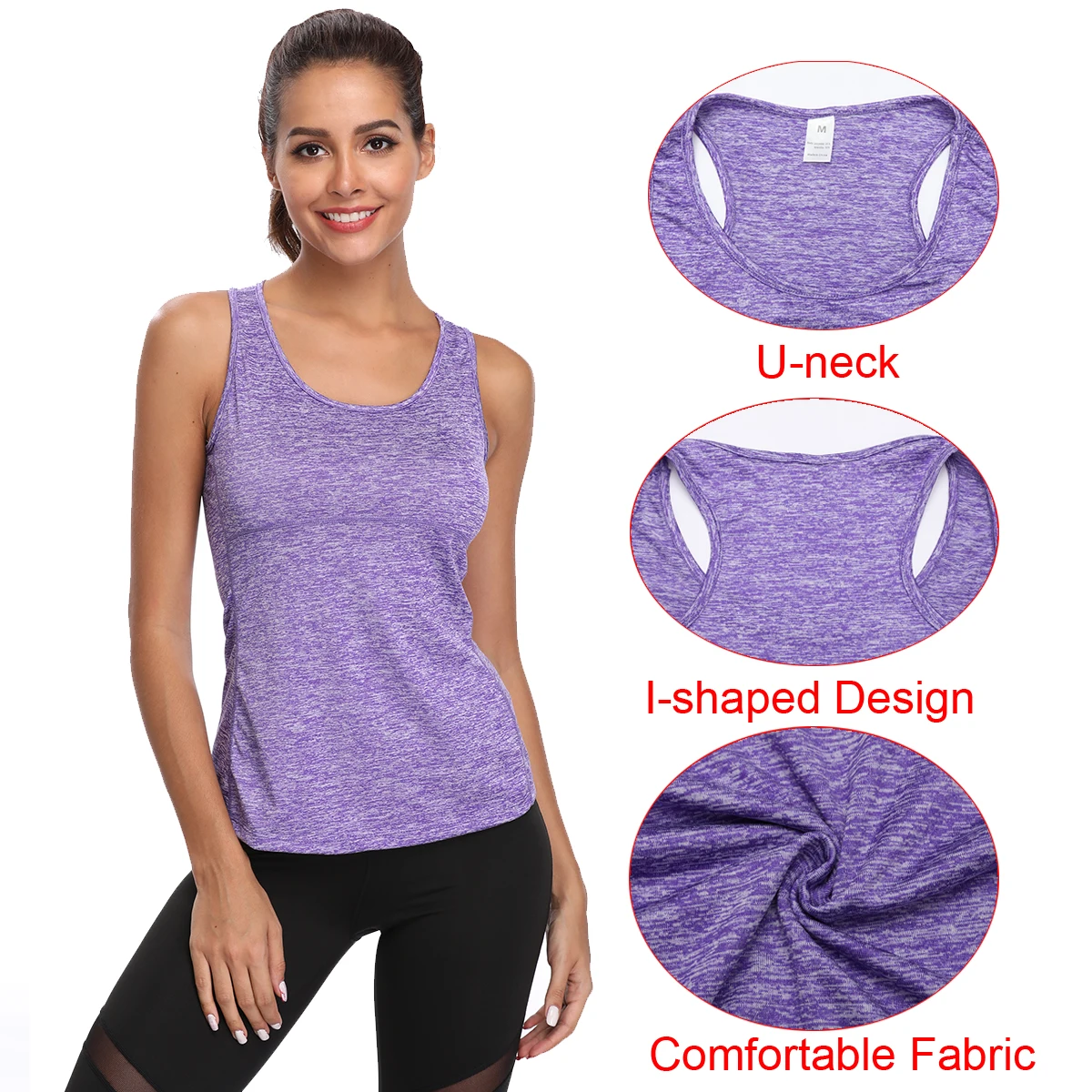 Майка без рукавов для женщин спортивный бесшовный топ фитнеса быстросохнущая