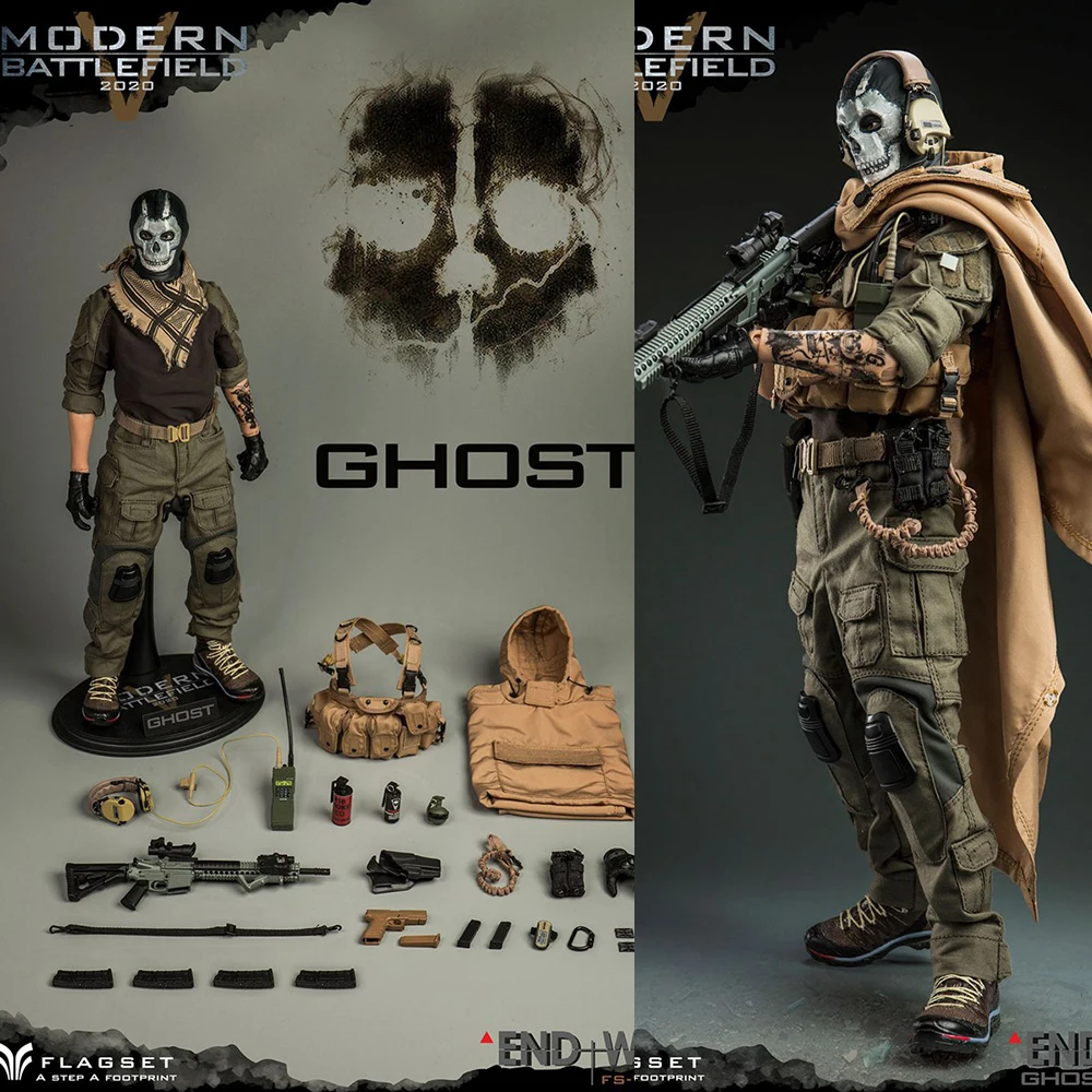 

In Stock 1/6 FLAGSET FS73030 Doomsday War Series END WAR Grim Reaper Team-"V" Ghost