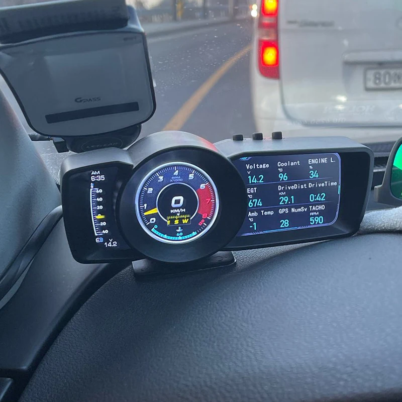 2021 HUD OBD2   LCD ÷ ڵ ĳ,  ڵ Ʈ ǻ ӱ ͺ 극ũ ׽Ʈ