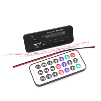 

Bluetooth 5.0 MP3 WMA Decoder Board Audio Module DC 12V USB TF FM Radio AUX MP3 Player Handfree For Car Support Recording