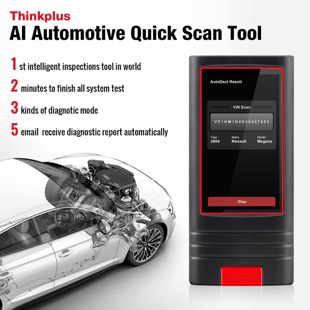 US $459.00 Thinkcar Thinkplus OBDII Code Reader 12V Cars Auto Scanner Data Stream VIN Scan OBD2 Diagnostic Tool PK X431 V Pro Mini Diagun