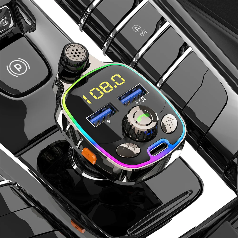FM-трансмиттер автомобильный PD18W с поддержкой Bluetooth 5 0 и USB-портами | Автомобили