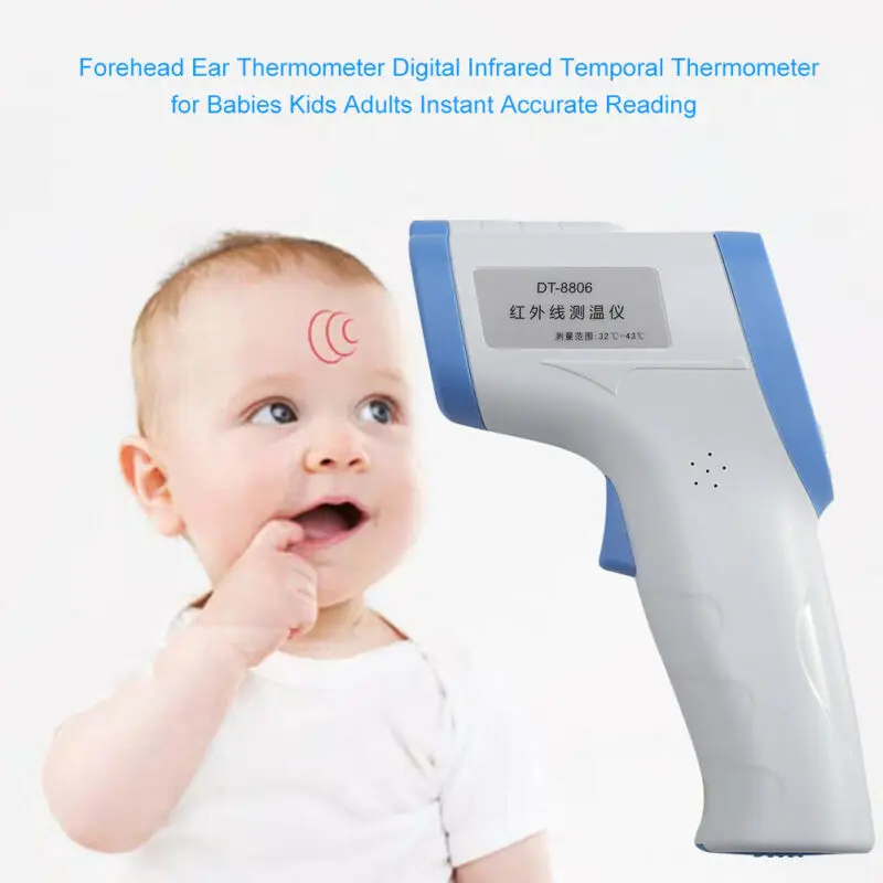 

Baby Digital Thermometer Infrared LCD Body Measurement Forehead Non-touch Temperature For Baby Adult Thermometer Gun