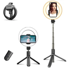 Selfie Stick Ring Light with Tripod Stand Mobile Phone Holder Ringlight For iPhone 11 Xiaomi Huawei Samsung Gopro Camera Monopod