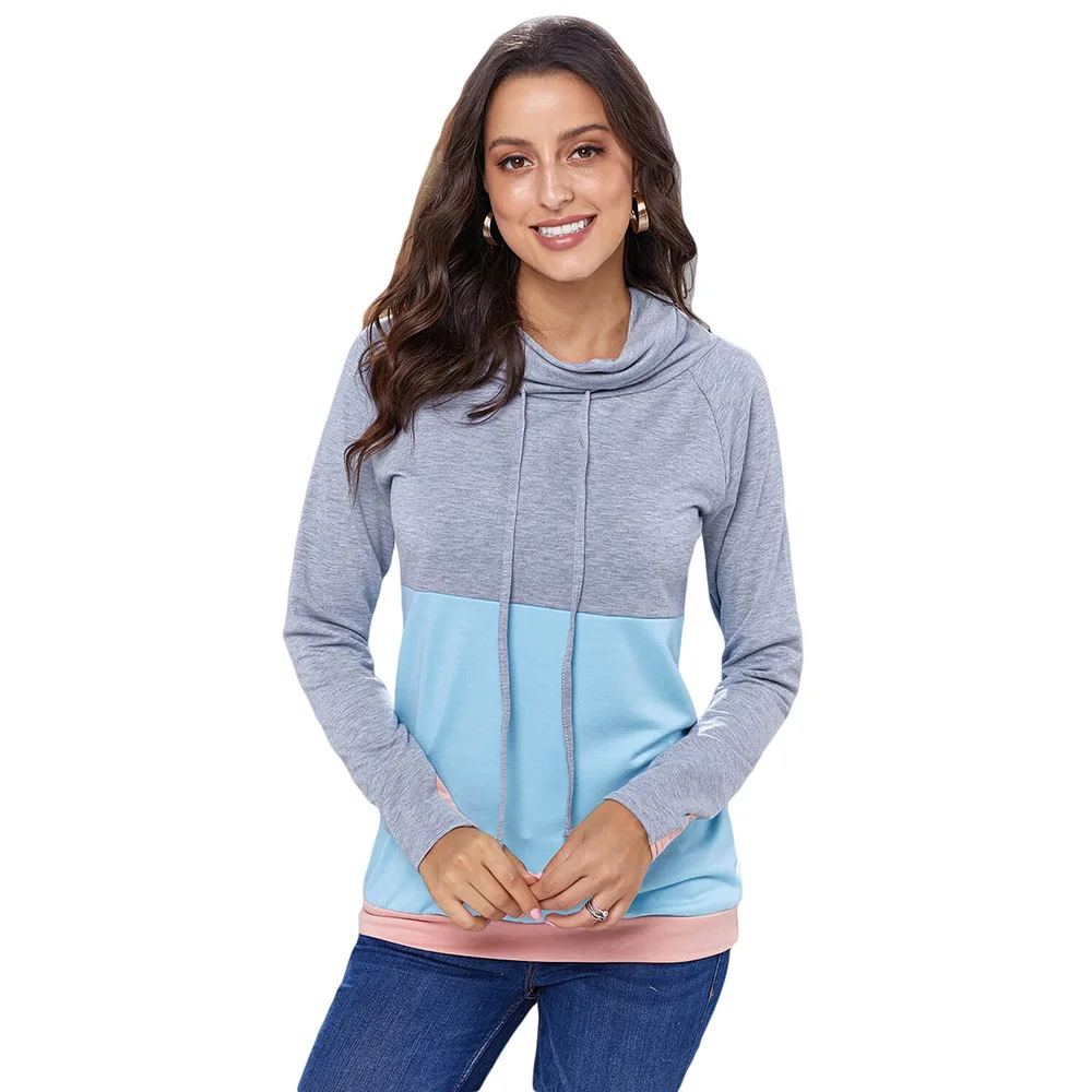 

hoodies women oversized hoodie casual plus size womens clothing streetwear sweatshirt patchwork pullovers clothes