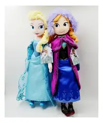 40 см Снежная королева принцесса Анна Эльза мягкие дети подарок хлопок плюшевая кукла игрушка