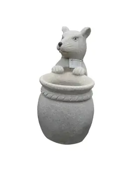

Customized large grey granite stone angel sculpture caving for garden