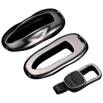 

Car Key Storage Bag Aluminum Alloy Key Case for Tesla Model X Smart Remote Key Protection Box