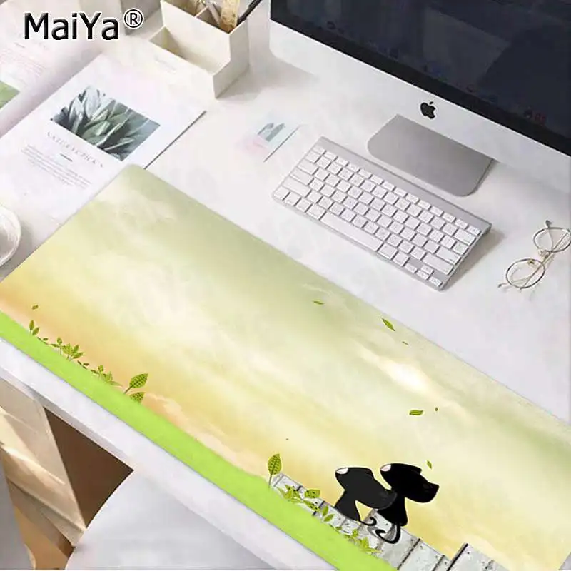 Maiya, Ретро стиль, новинка, для кошек, геймеров, скорость, мыши, розничная, маленький резиновый коврик для мыши, скорость/контроль, версия, большой игровой коврик для мыши