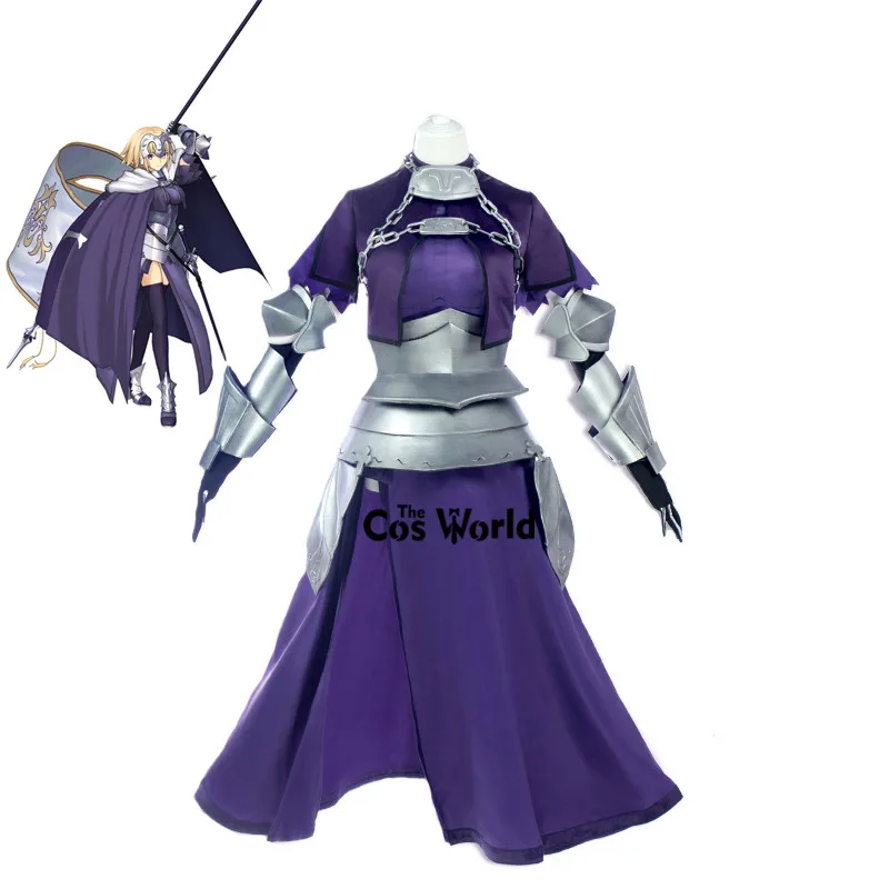 Fate Apocrypha линейка сцена 2 Joan of Arc Jeanne dɺrc платье плащ униформа наряд аниме
