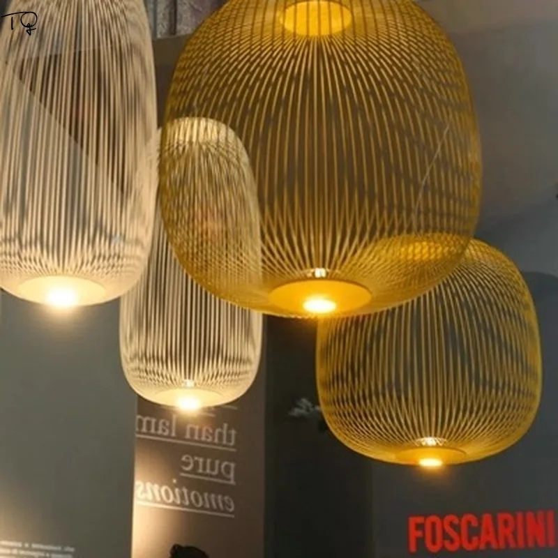 Постмодерн Nordic Birdcageg Foscarini спиц 1/2 подвесной светильник светодиодный Индивидуальные Дизайнерские Спальня Ресторан Бар Обеденная кафе