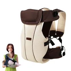 Portabebés ergonómico y transpirable para niños, mochila de canguro, asiento de cadera, urdimbre