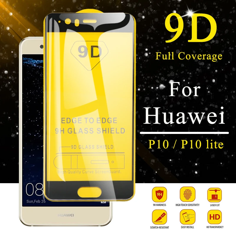 Защитное стекло для Huawei P10 lite light закаленное стекло huwei hawei p10lite p 10 lite 10 10p Защитная пленка для экрана 9d