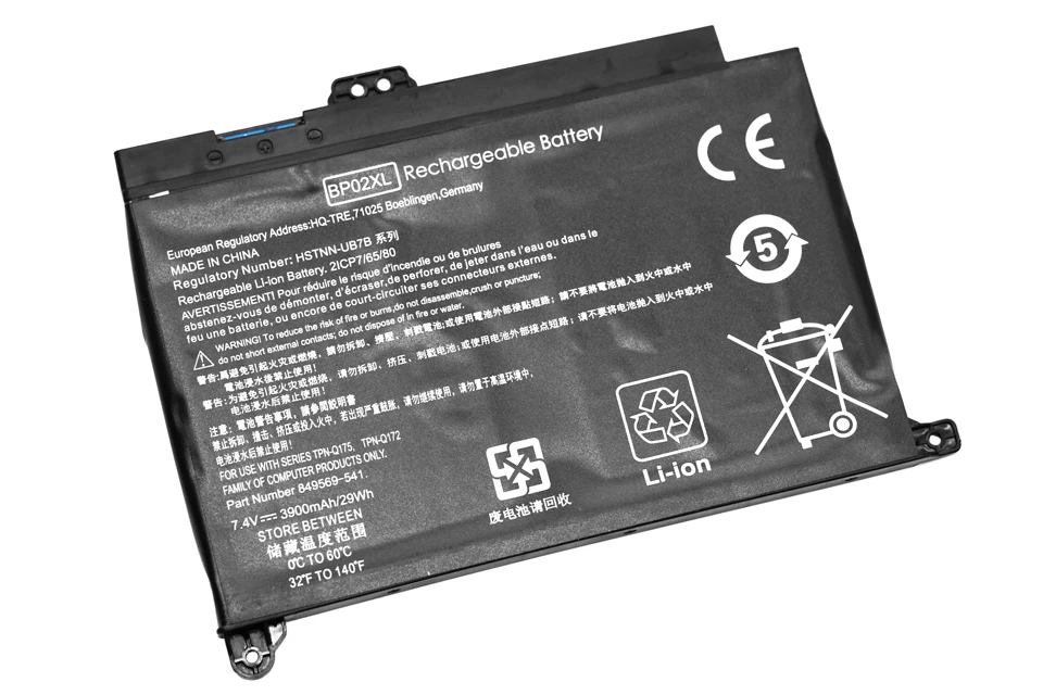 Аккумулятор ApexWay 7,4 V 3900 mAh BP02XL для ноутбука hp Pavilion notebook PC 15 BP02041XL HSTNN-LB7H849569-543 HSTNN-UB7B