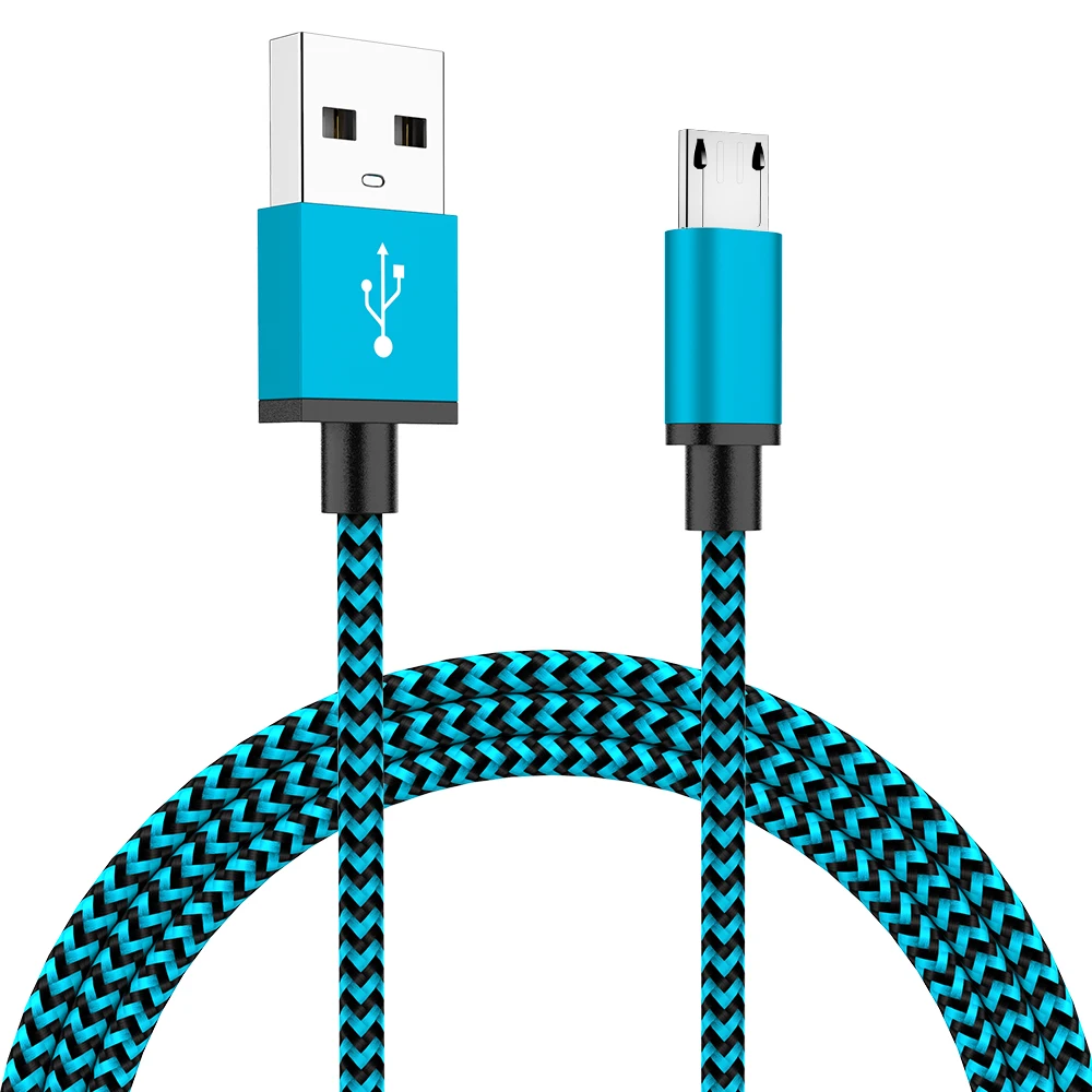 Micro Blue 3A usb type-C кабель для samsung S10 S9 S8 Быстрая зарядка USB C Быстрая зарядка микро кабель для Xiaomi LG Android микро зарядное устройство провод - Цвет: Micro Blue