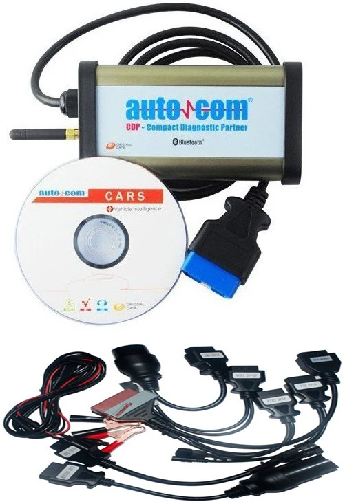 Качество для AUTOCOM CDP Pro для автомобилей и грузовиков(Компактный Диагностический Партнер) OKI чип с бесплатной доставкой, полный комплект автомобильных кабелей