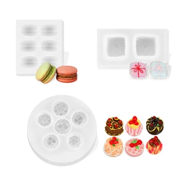 

Food Ice Cream Egg Bread Pizza Silicone Mold Resin Jewelry Milk Bottle Keychain Pendant Fridge Magnet DIY Resin Molds