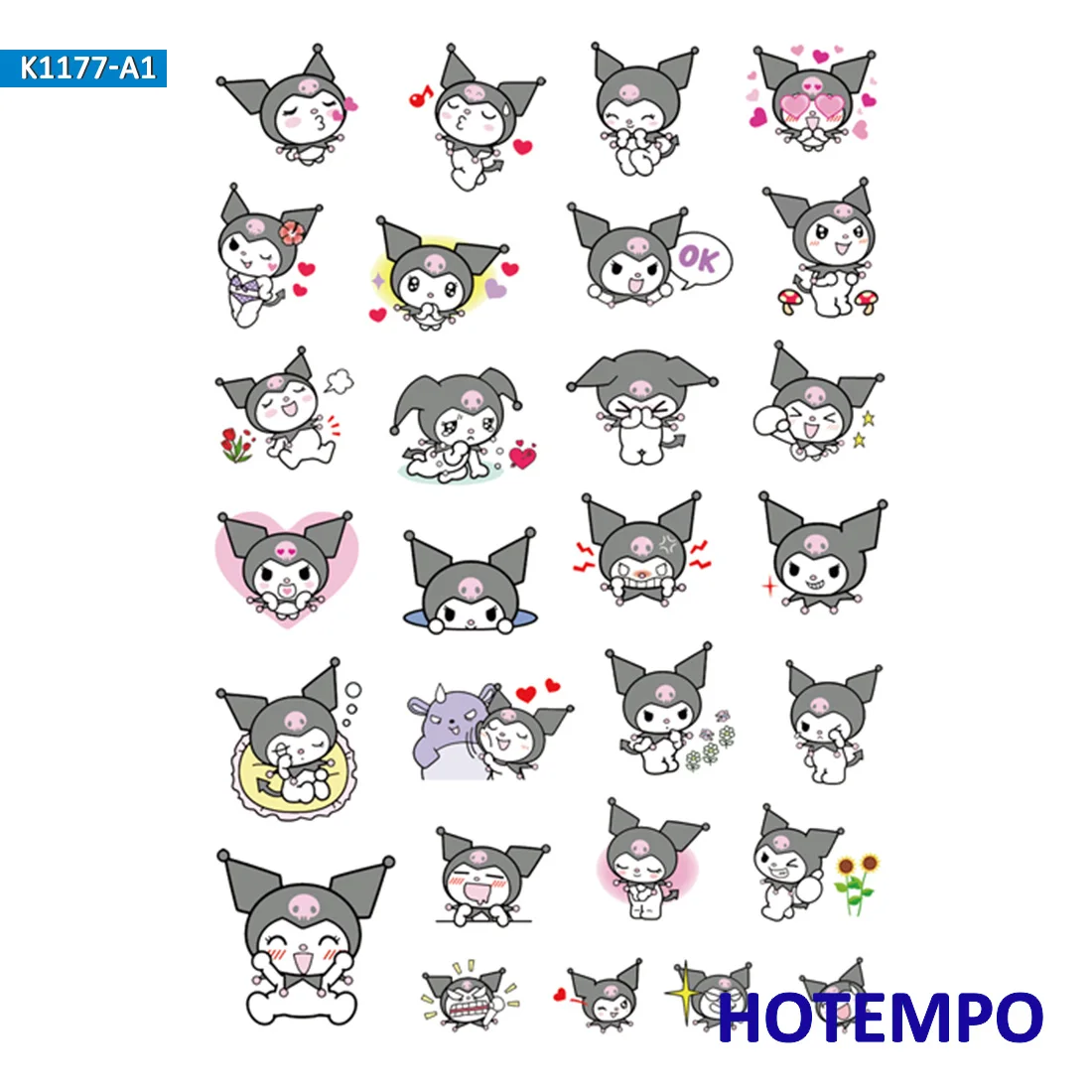 Милые мультяшные наклейки Kuromi Melody Keroppi пекле для детского дневника сделай сам