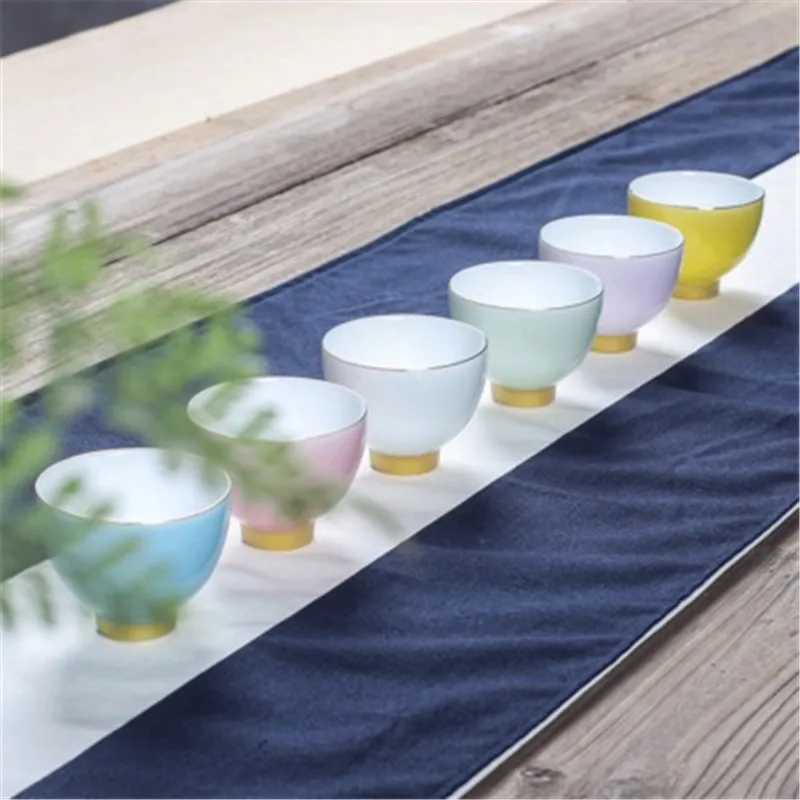 

Hand-painted Phnom Penh Tea Cups Simple Teacup Ceramic Teapot Drinkware Chinese Kung Fu Tea Sets Teapot Tasting Tea Cup Gift