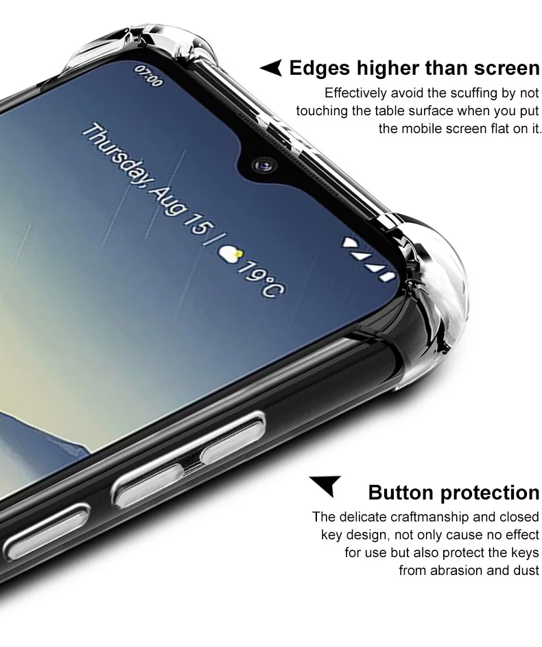 IMAK Для Nokia 7,2 Чехол ударопрочный противоударный мягкий Задняя накладка чехла из ТПУ для Nokia 7,2/Nokia 6,2 с пленкой