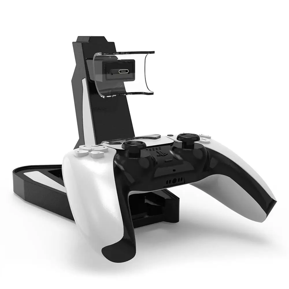 

PS5 Wireless Controller Game Console Charging Dock for PS5 Game pad Stand Holder Charger Type-C Dual Handle Charger Accessories