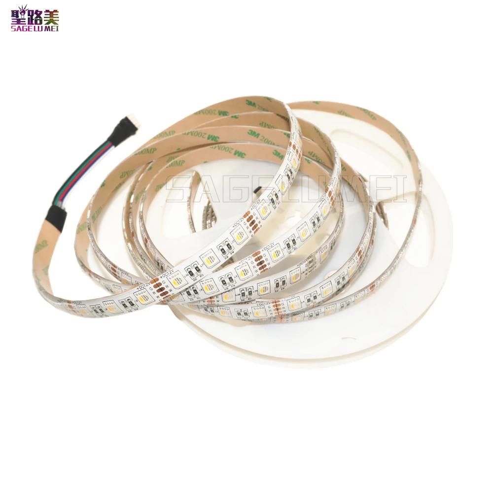 5 м DC12V RGBW /RGBWW 4 цвета в 1 светодиодный чип лента SMD 5050 гибкий светильник RGB +