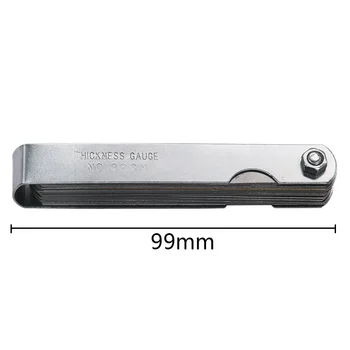 

32 Blades Feeler Gauge Metric Gap Filler Thickness Measuring Tool 0.04-0.88mm