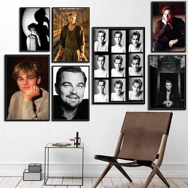 Leonardo-DiCaprio-Movie-Star-Actor-Art-Canvas-painting-Poster-Wall-Home-Decor