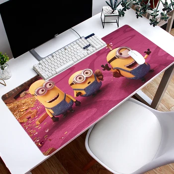 

Big size Precision lock edge washable anti-slip Minions mouse pad office esport game mouse pad extra thick