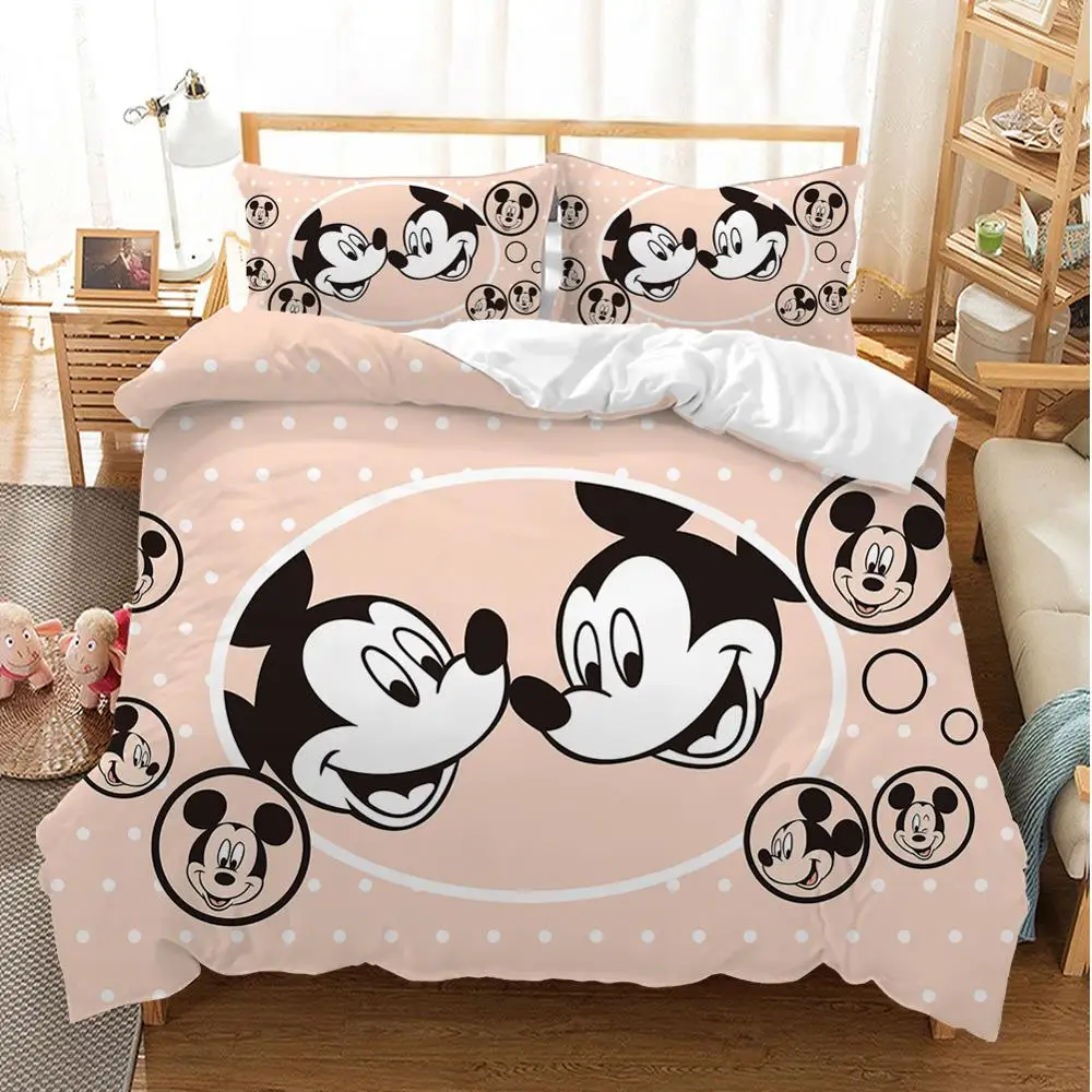 Disney Mickey Mouse Black and White Twin Sheet Set 