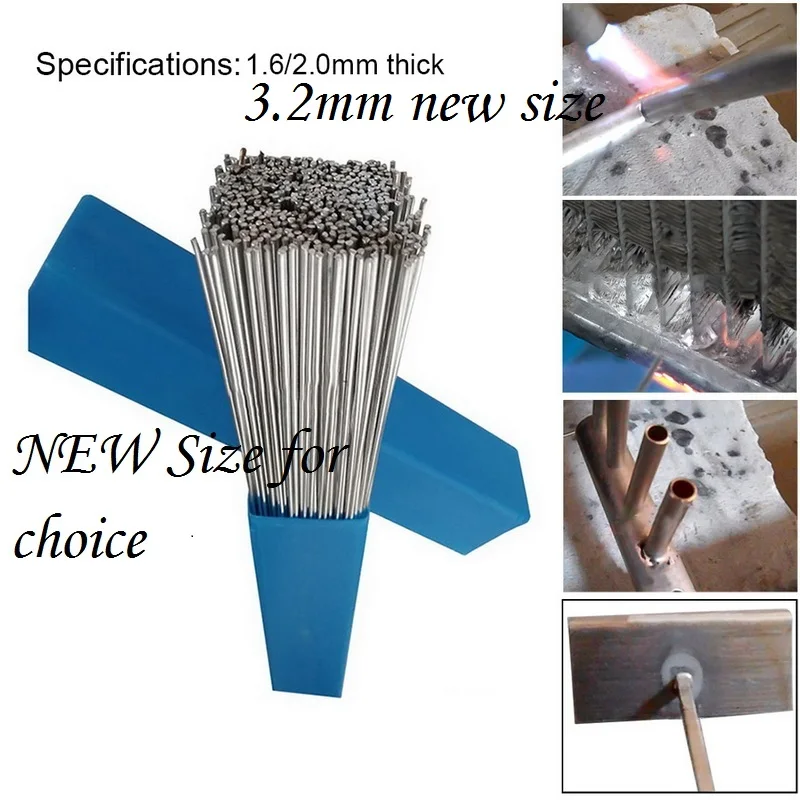 

10/20/30/50PCs Need Solder Powder Aluminum Welding Brazing Rod 1.6/2/3.2mm Low Temperature Wire Flux Cored No Bundle Storage Box