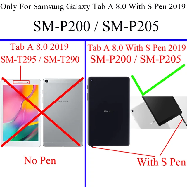 Soft Shockproof Case for Samsung Galaxy Tab A 8.0 with S Pen 2019