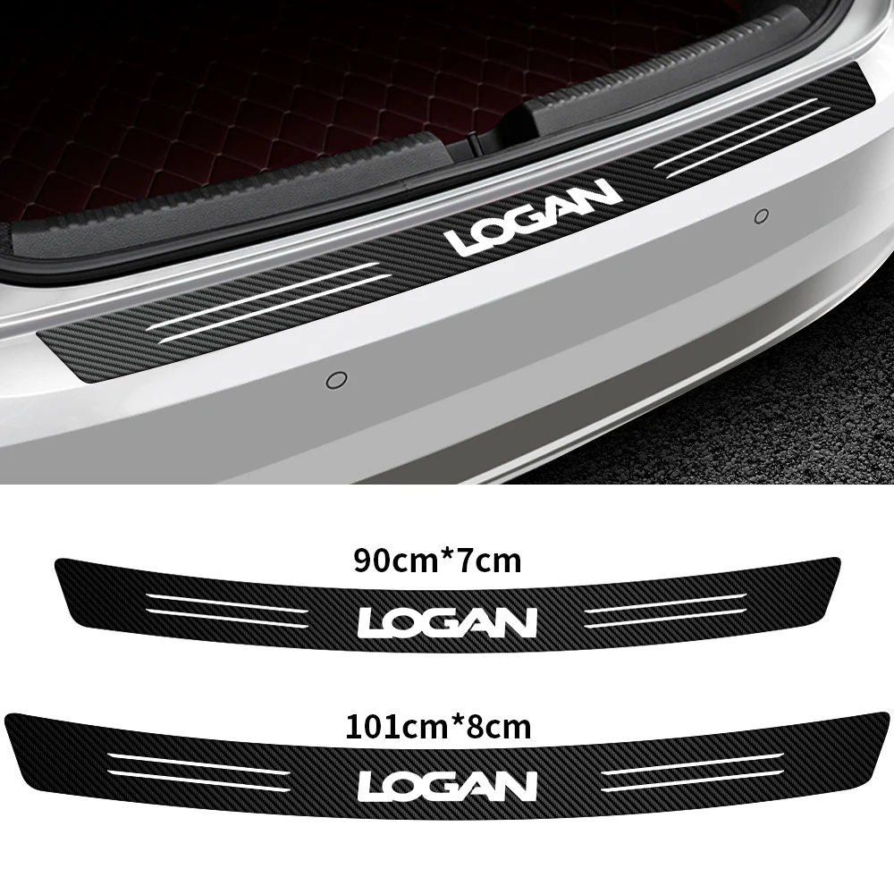 Наклейки на задний бампер для Renault Duster Megane Scenic Logan Laguna Dacia Koleos Fluence карбоновое
