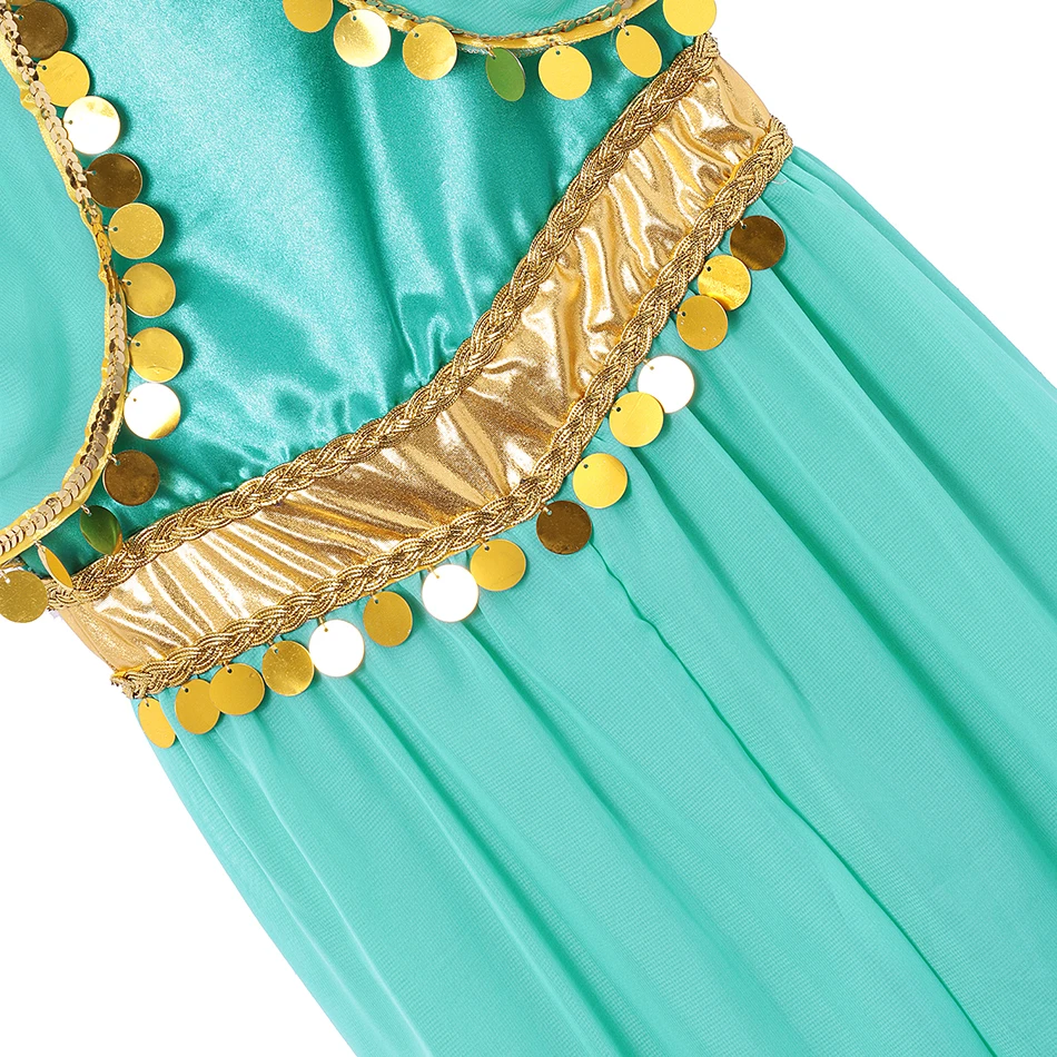 Детский костюм принцессы Аладдина жасмин маскарадный для девочек на Хэллоуин