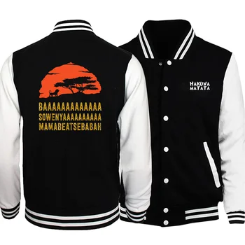 

The Lion King Cartoon Hot Sale Jackets Men Winter 2019 Newa High Qulity Baseball Anime Funny Simba Hoodies Coat Bomber Jacket